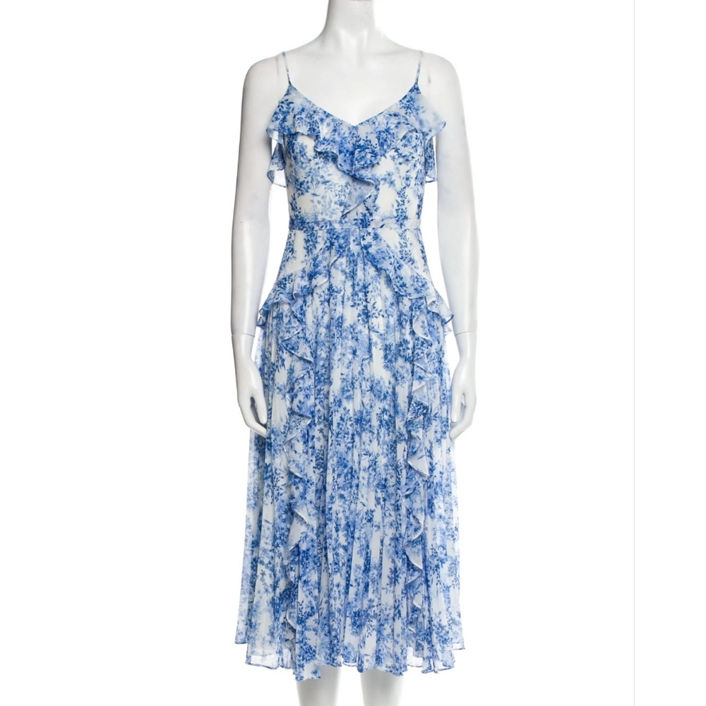 Sleeveless Printed Midi Dress - Picture 4 of 6